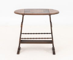 Art Deco Carved Mahogany Side Table