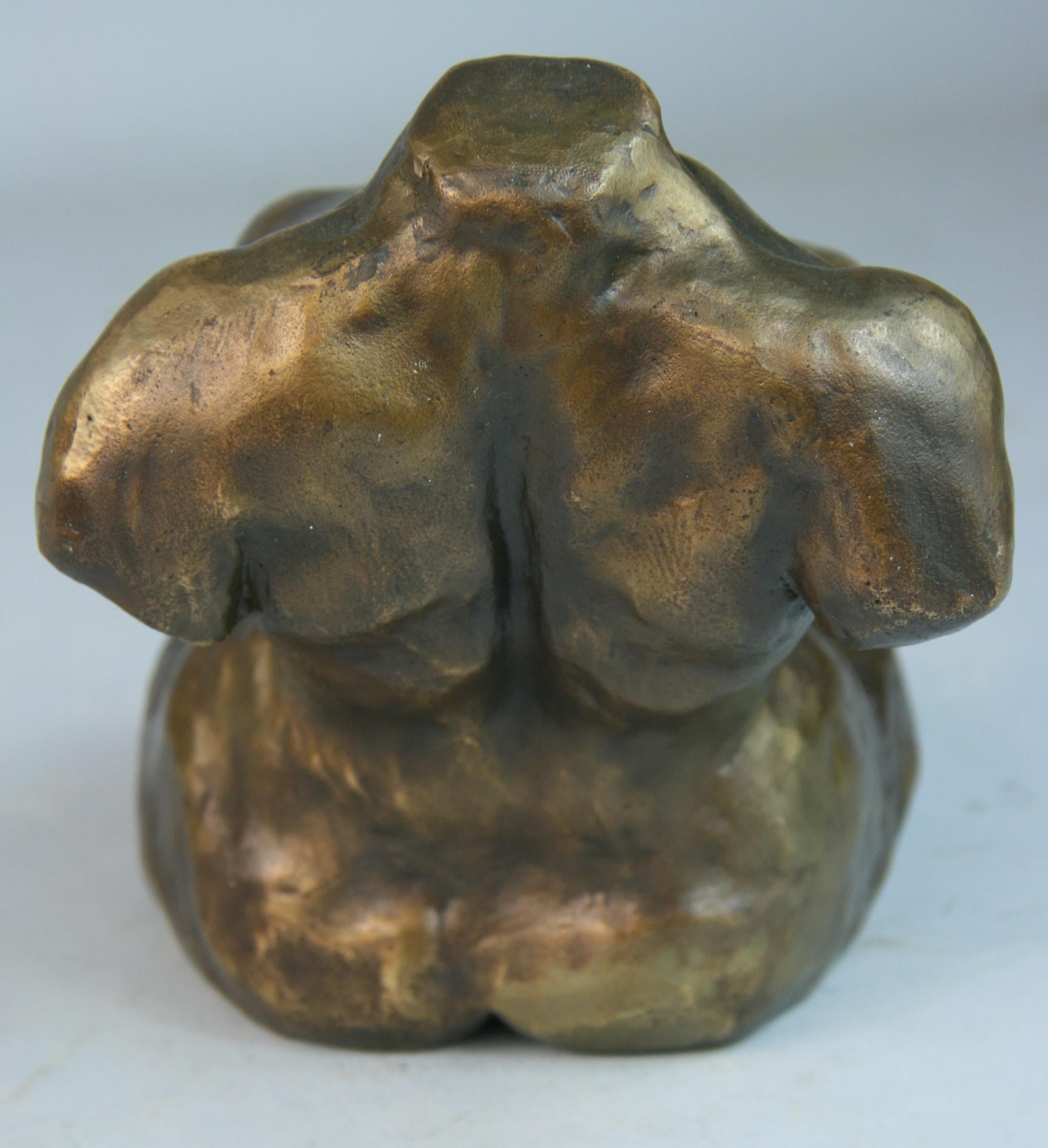 Art Deco Cast Bronze Reclining Nude Sculptures/Bookends For Sale 1