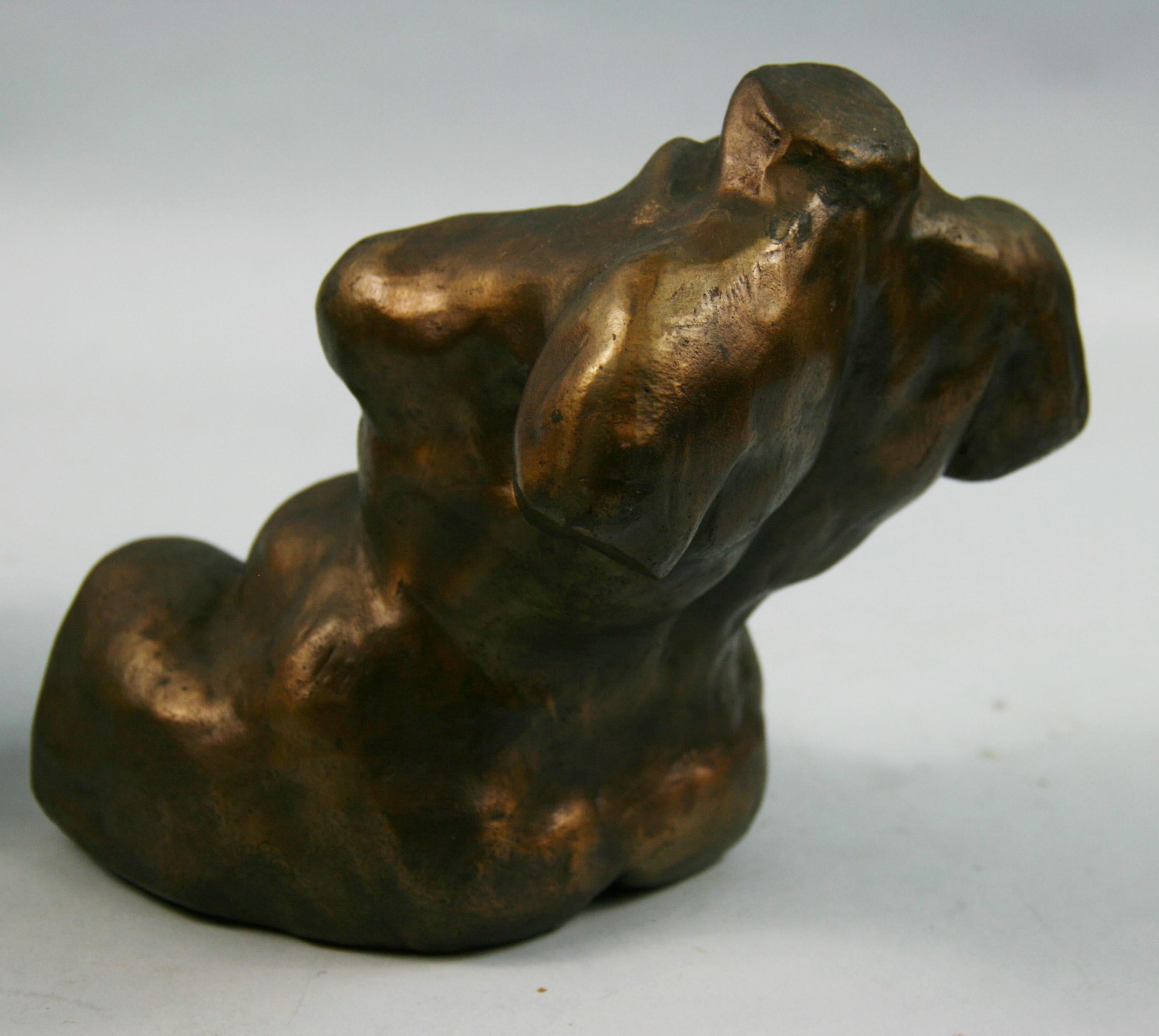 Art Deco Cast Bronze Reclining Nude Sculptures/Bookends For Sale 4