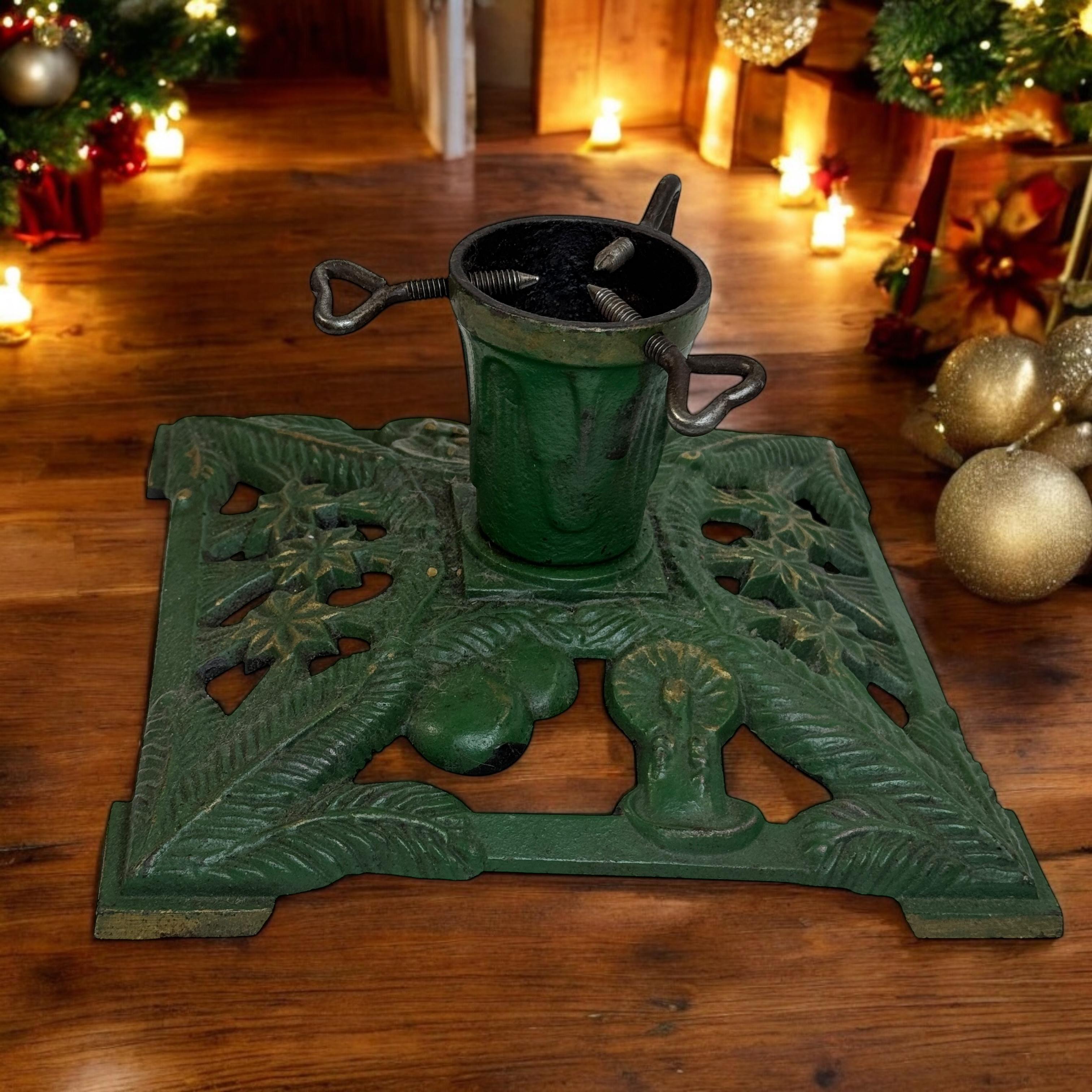Inizio XX secolo Piantana per albero di Natale in ghisa Art Deco, vintage, tedesco, anni '1920 in vendita