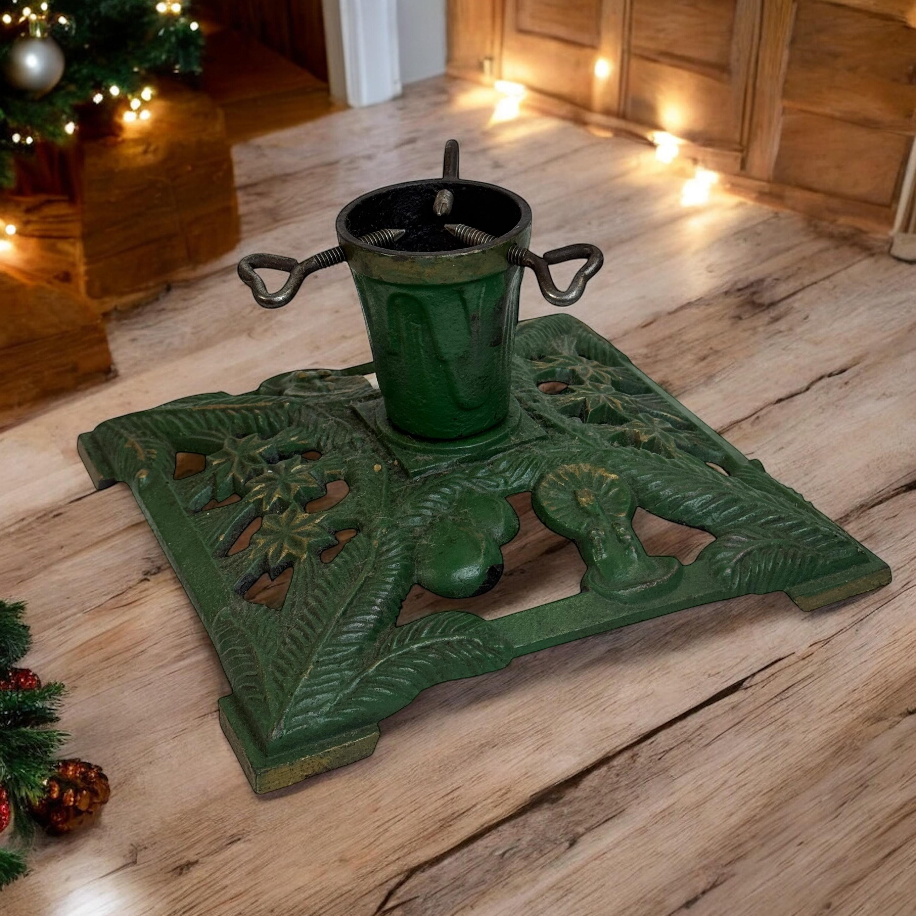 Metallo Piantana per albero di Natale in ghisa Art Deco, vintage, tedesco, anni '1920 in vendita