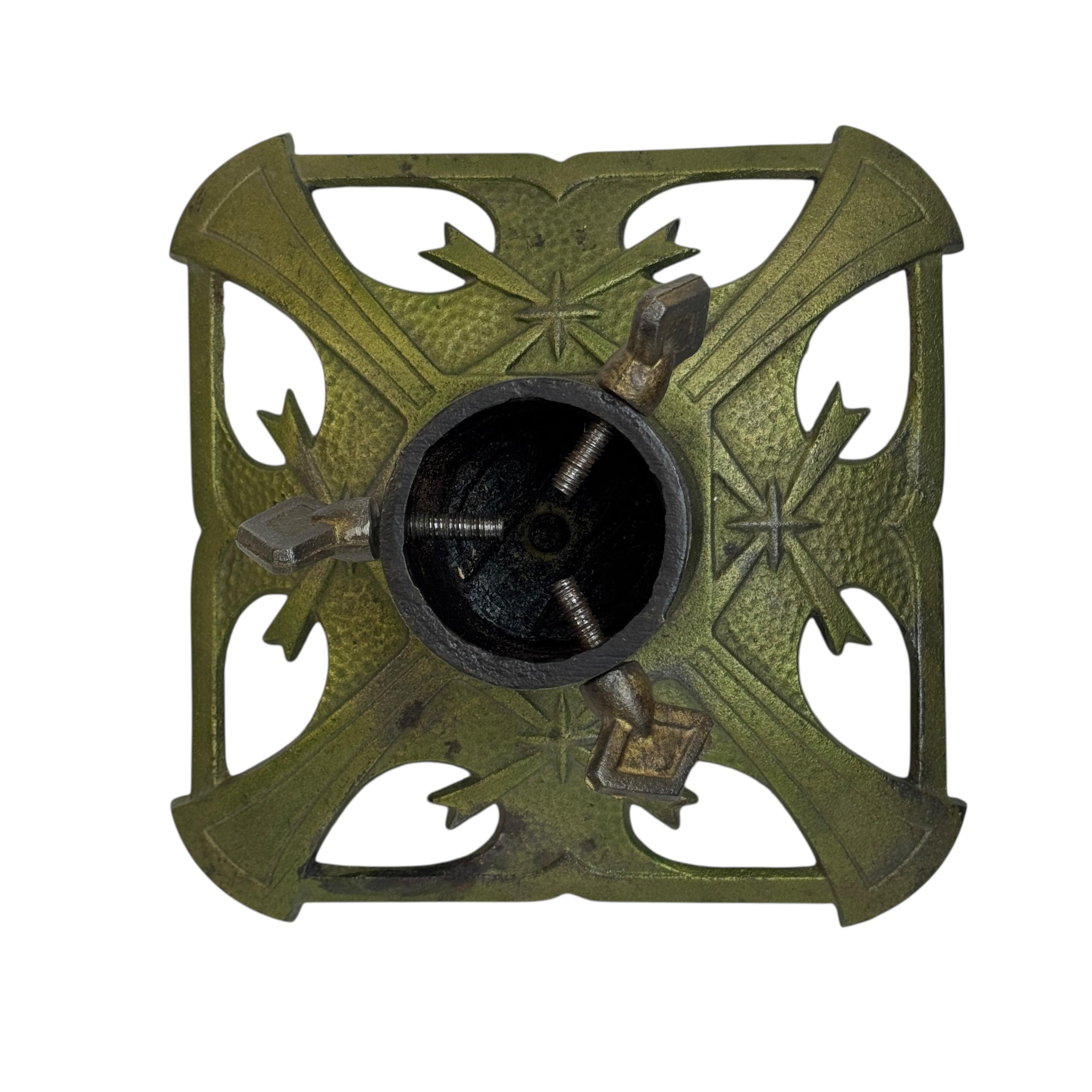 Soporte de hierro fundido Art Decó para árbol de Navidad, Vintage, Alemán, Años 1920 en venta 1