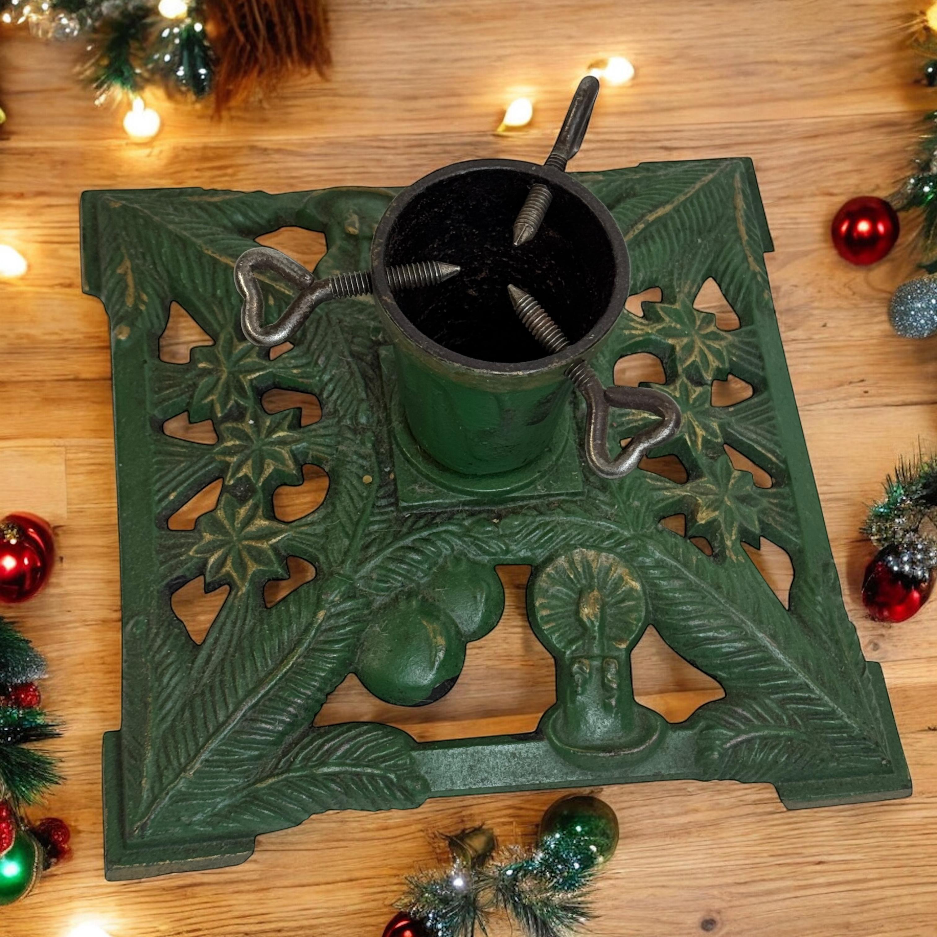 Piantana per albero di Natale in ghisa Art Deco, vintage, tedesco, anni '1920 in vendita 1