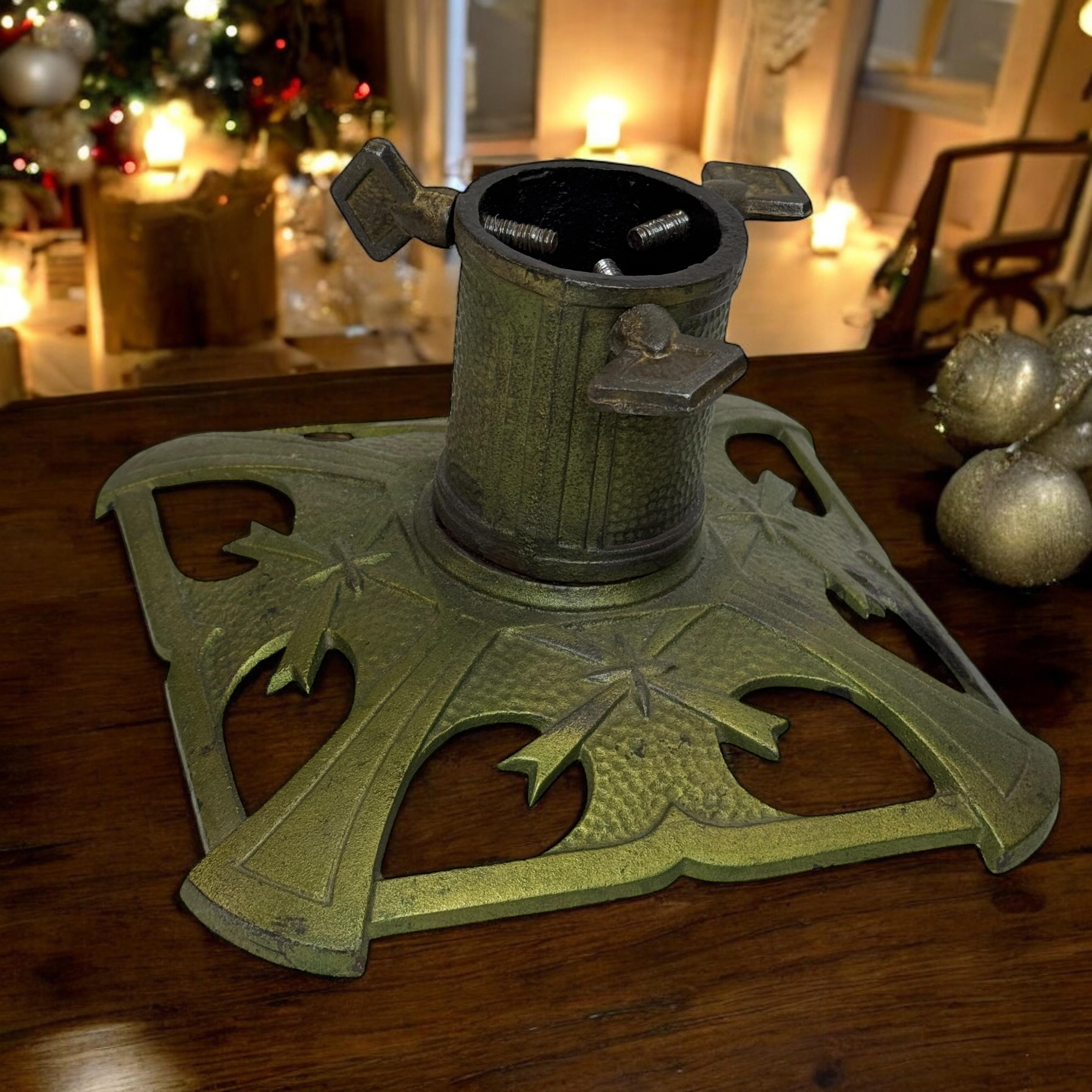 Soporte de hierro fundido Art Decó para árbol de Navidad, Vintage, Alemán, Años 1920 en venta 3