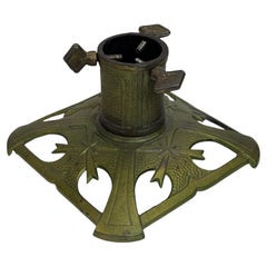 Art Deco Cast Iron Christmas Tree Stand, Vintage, German, 1920s
