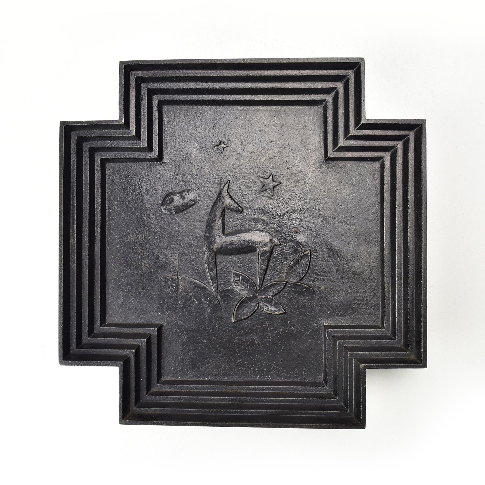 Early 20th Century Art Deco Cast Iron Jewelry Bowl attr. Ivar Johnsson for Näfveqvarns Bruk 1920s