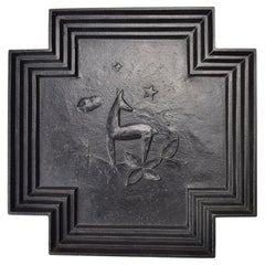 Art Deco Gusseisen-Schmuckschale attr. Ivar Johnsson für Näfveqvarns Bruk 1920er Jahre