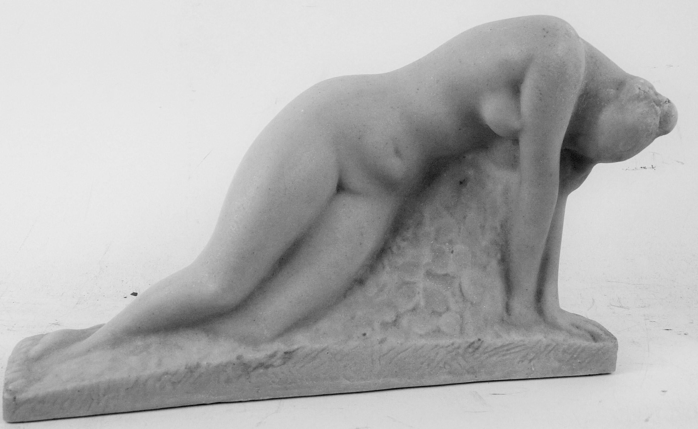 Pierre de marbre Art Déco « L'éveil » de Vincent Glinsky en vente 3