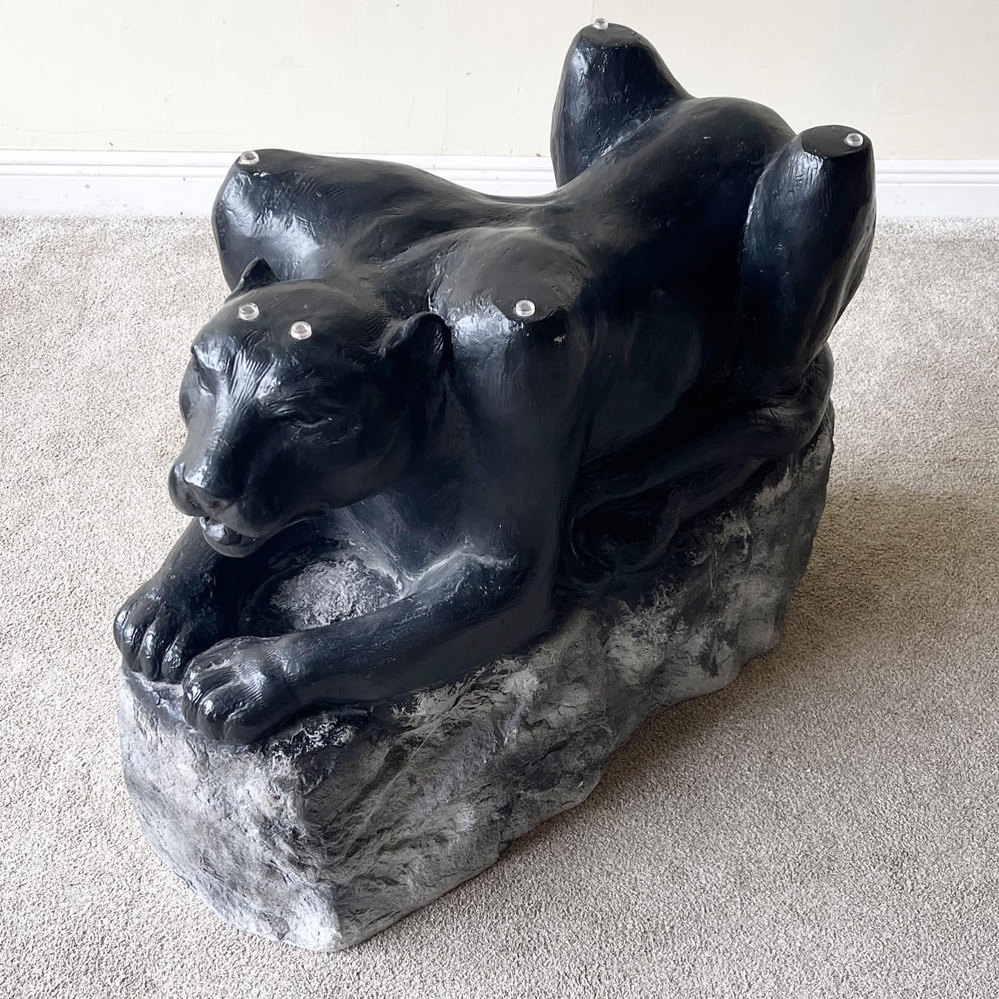 art deco panther table