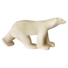 Sculpture d'ours polaire de style Art déco d'après François Pompon, édition MoMA, c. 1894