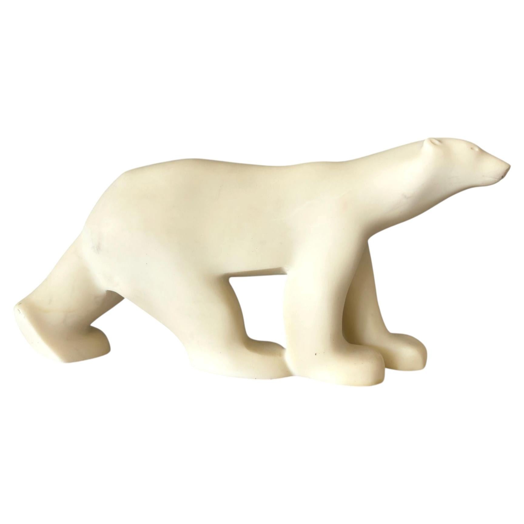 Art Deco Style Polar Bear Sculpture After François Pompon, MoMA Edition, c. 1894
