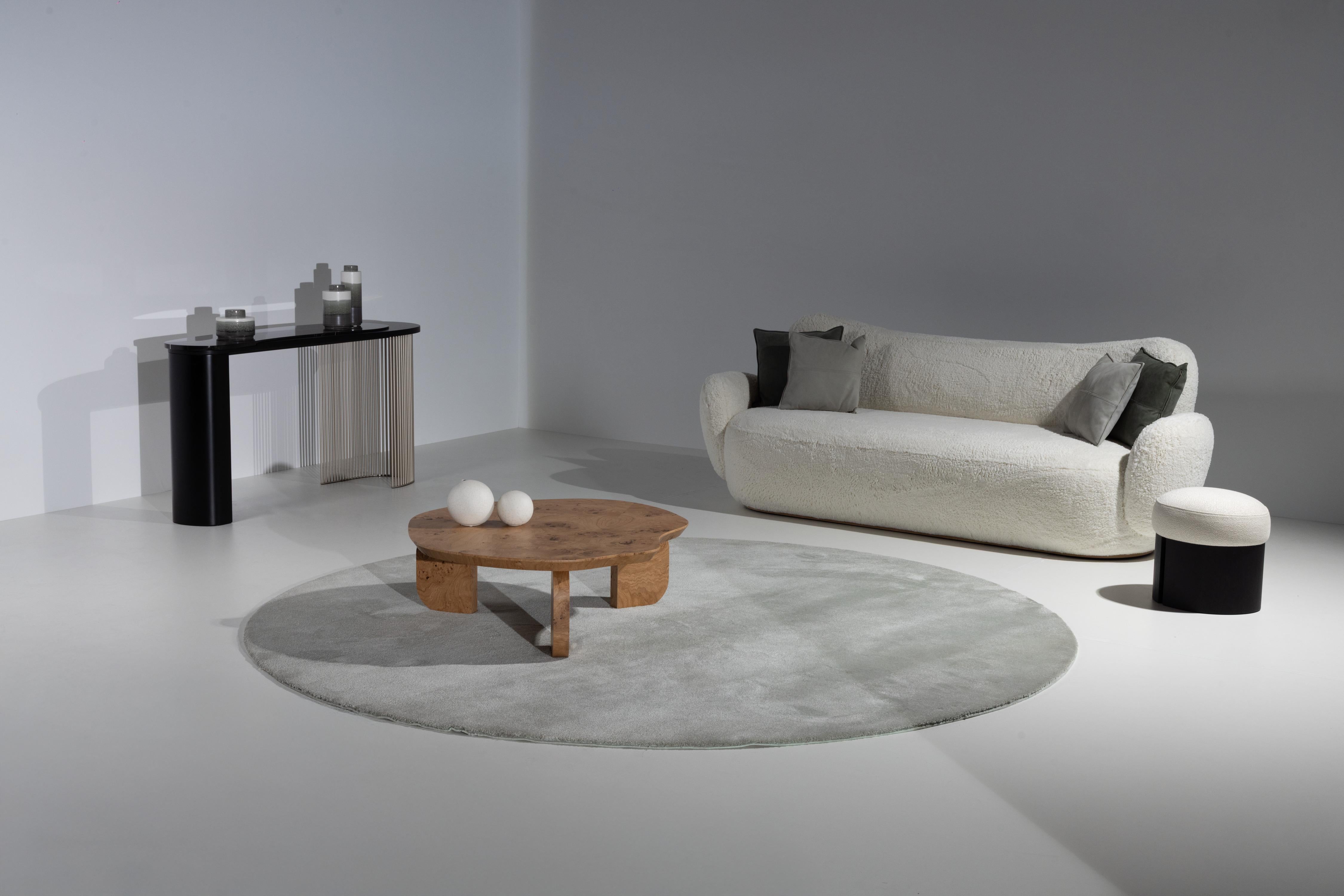 Art déco-Konsolentisch Castelo, Sahara Noir, Champagner, handgefertigt von Greenapple (Marmor) im Angebot