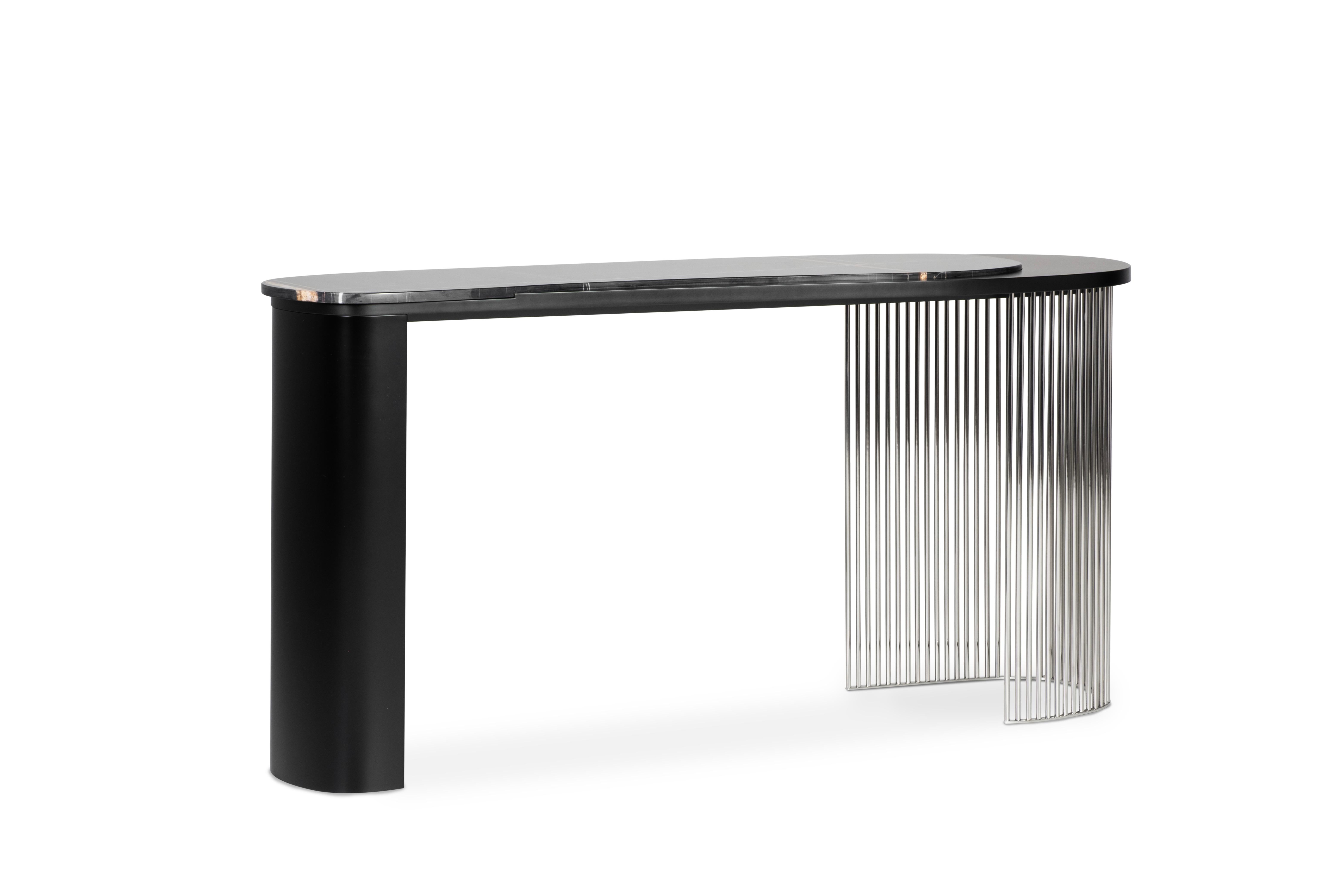 Art Deco Castelo Console, Contemporary Collection, Handcrafted in Portugal - Europe by Greenapple.

The Castelo marble console table pays tribute to Portugal’s historic castles, embodying their timeless grandeur and enduring strength through a