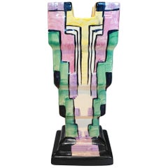 Art Deco Castle Vase by Myott Son & Co.
