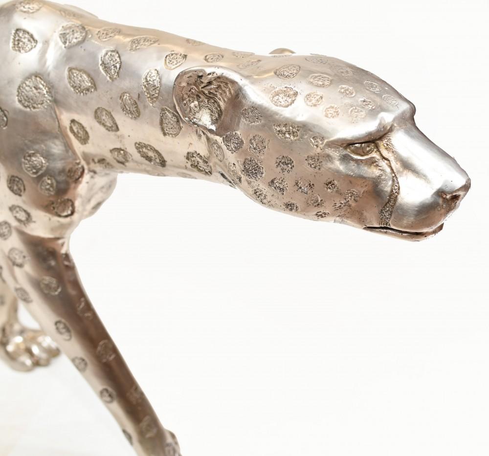 Art Deco Cat Large Bronze Cheetah Statue Panther 3
