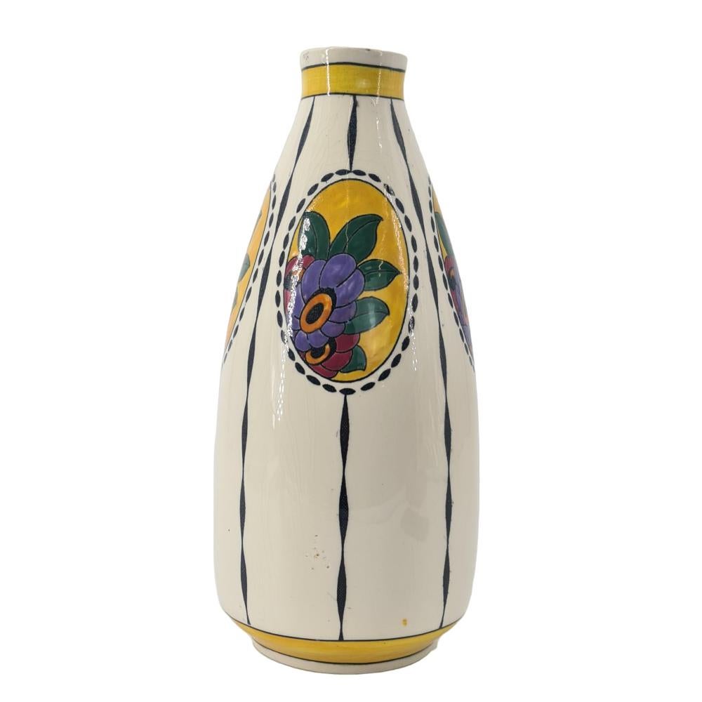 Belge Vase ART DECO CATTEAU Charles pour Boch Keramis F781 1923. en vente