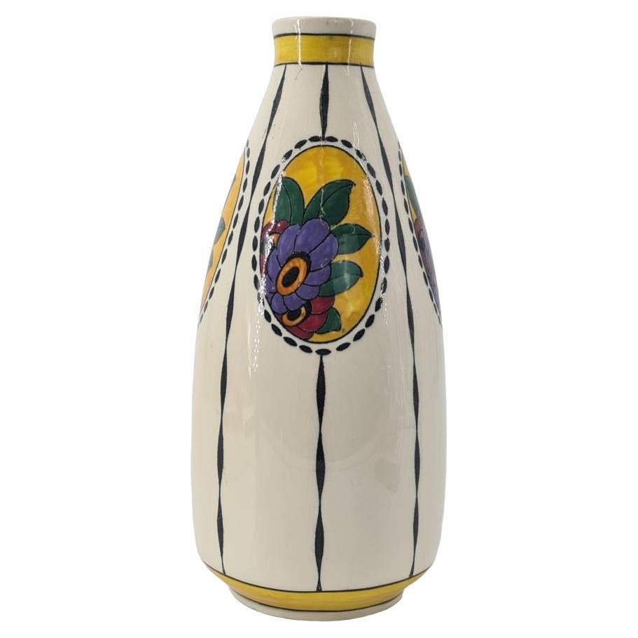 ART DECO CATTEAU Charles for Boch Keramis F781 Vase 1923. For Sale