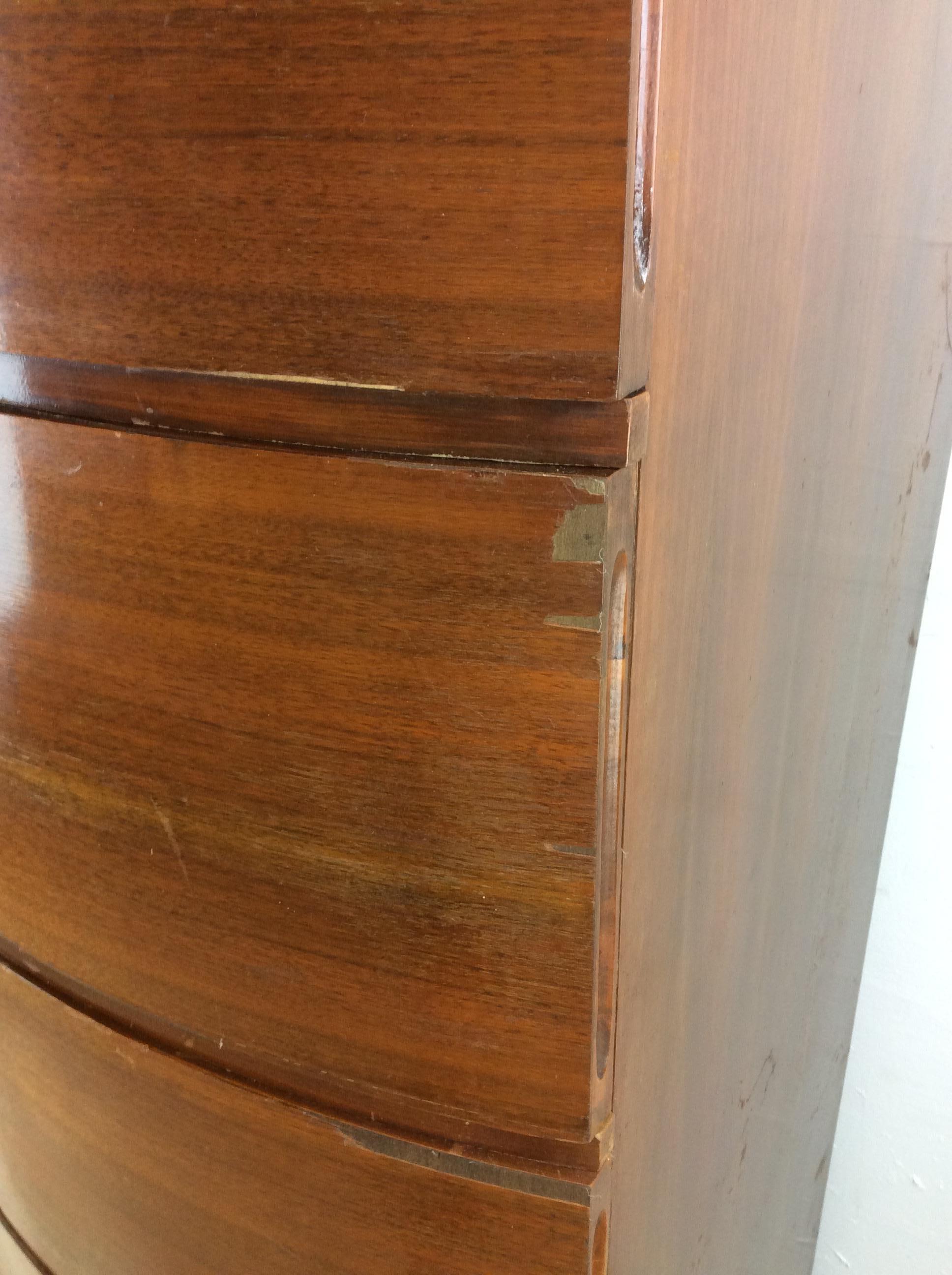 Art Deco Cedar Lined Armoire with 4 Drawers 5