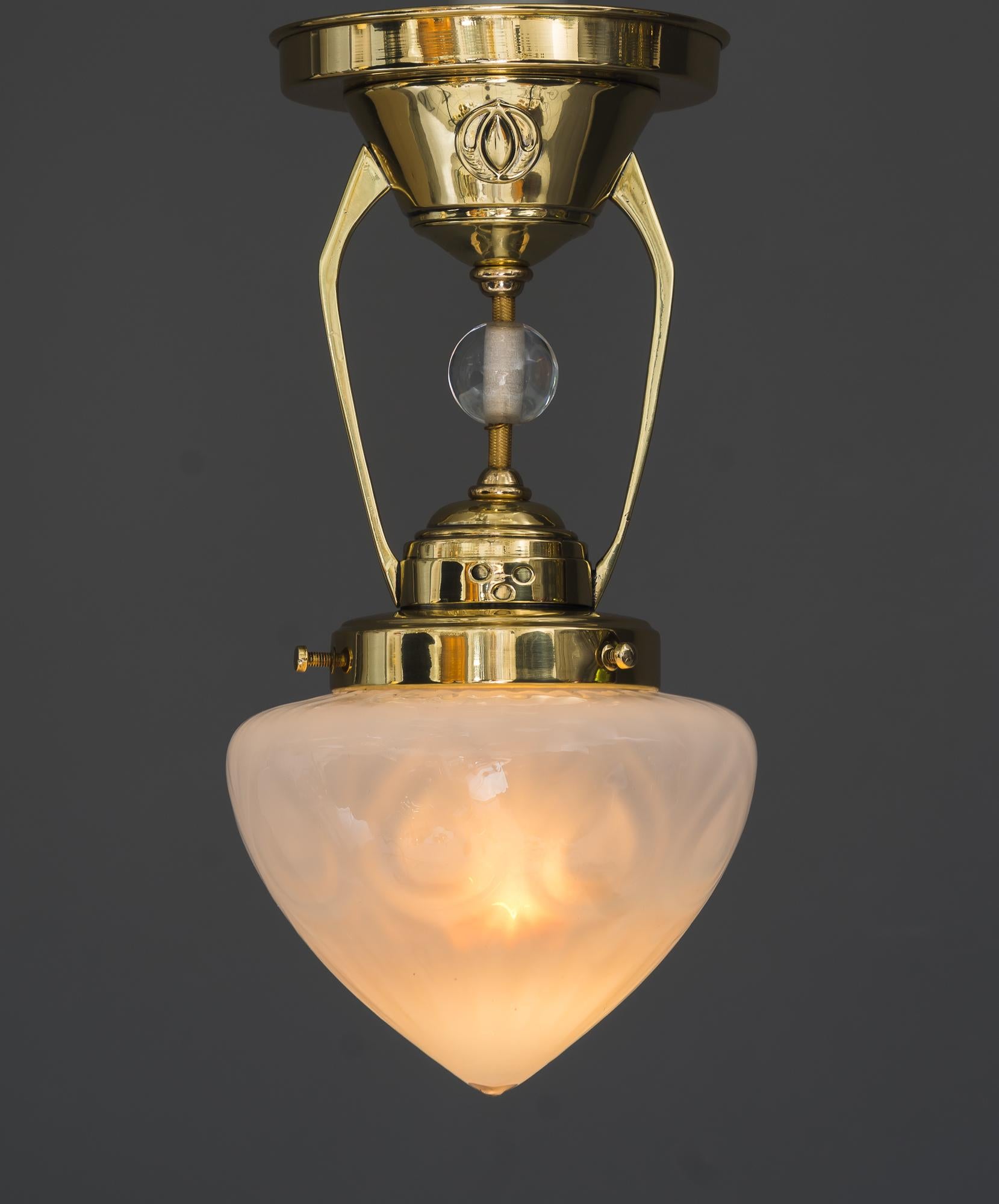 Art Deco Ceiling Lamp, Around 1920s 3