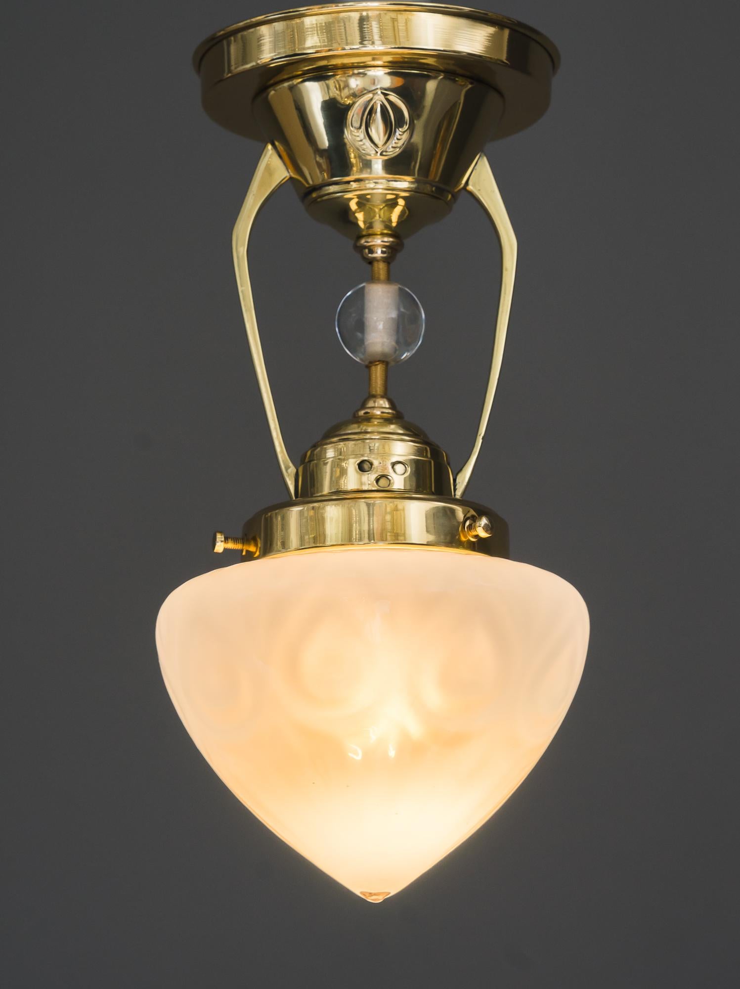 Art Deco Ceiling Lamp, Around 1920s 5