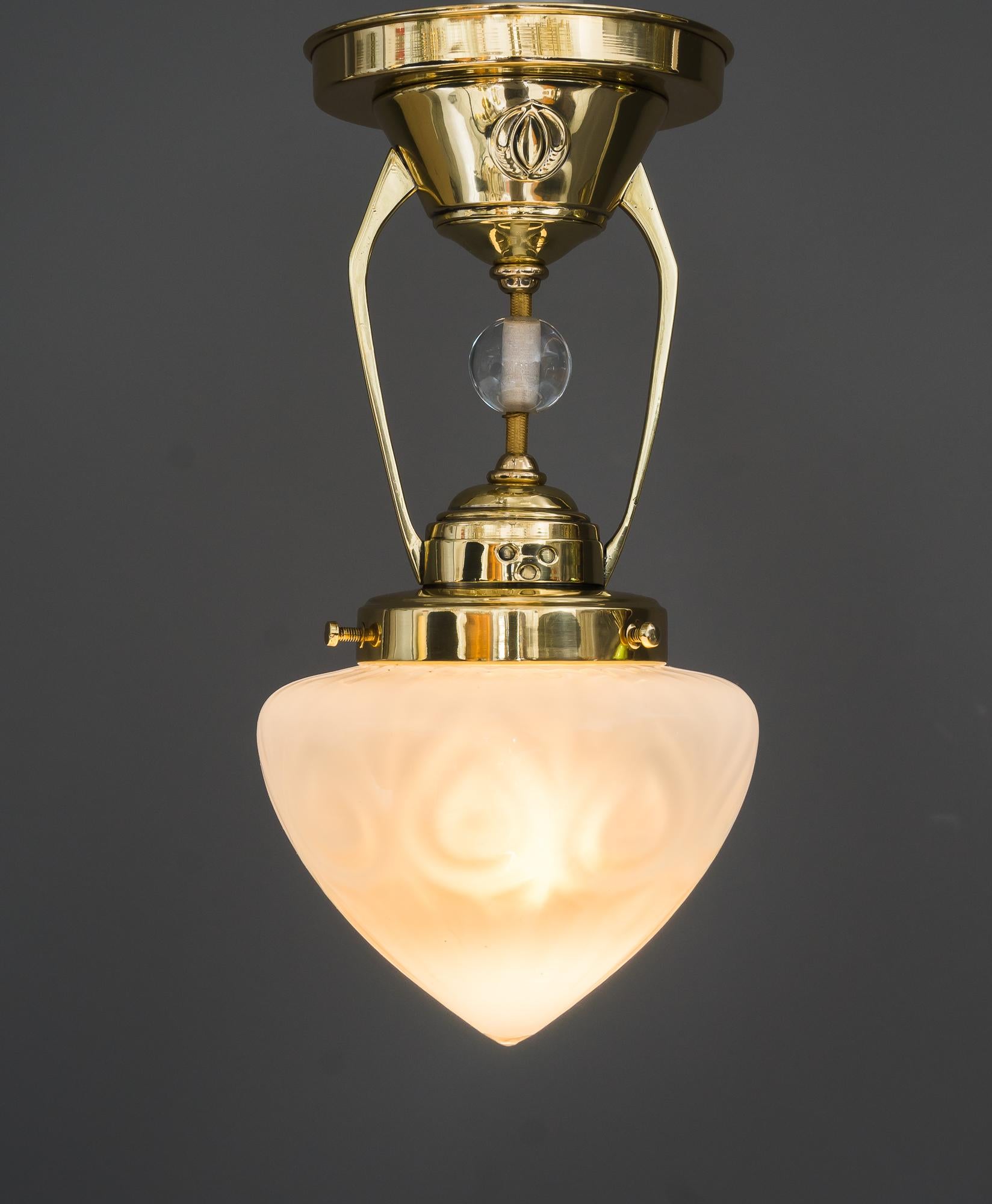 Art Deco Ceiling Lamp, Around 1920s 9