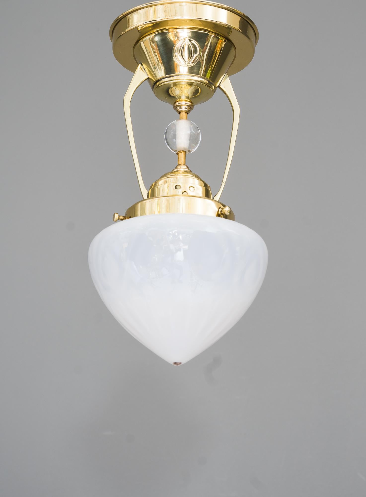 Austrian Art Deco Ceiling Lamp, Around 1920s