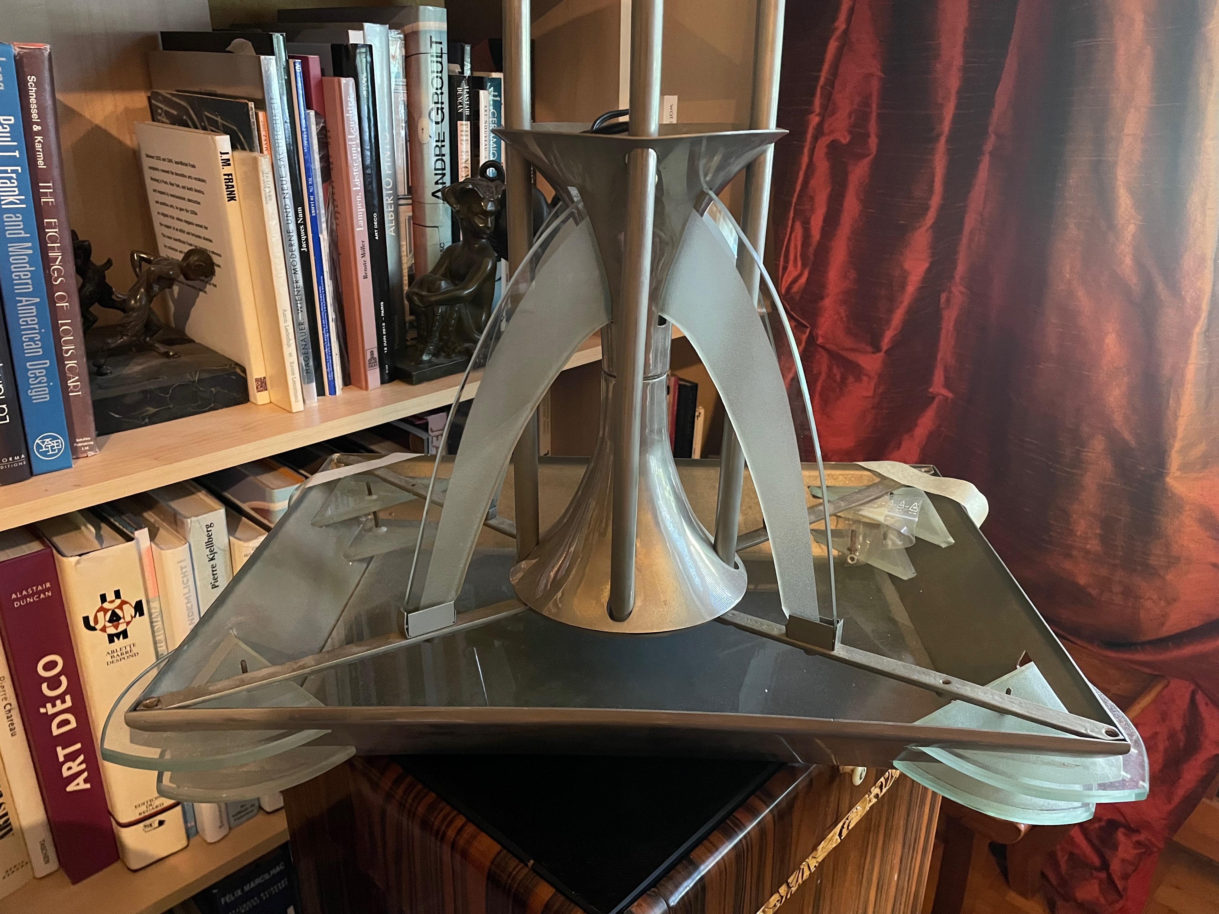 Art Déco ceiling lamp by Atelier Petitot . France 1920s. Signed and numbered. (Art déco) im Angebot