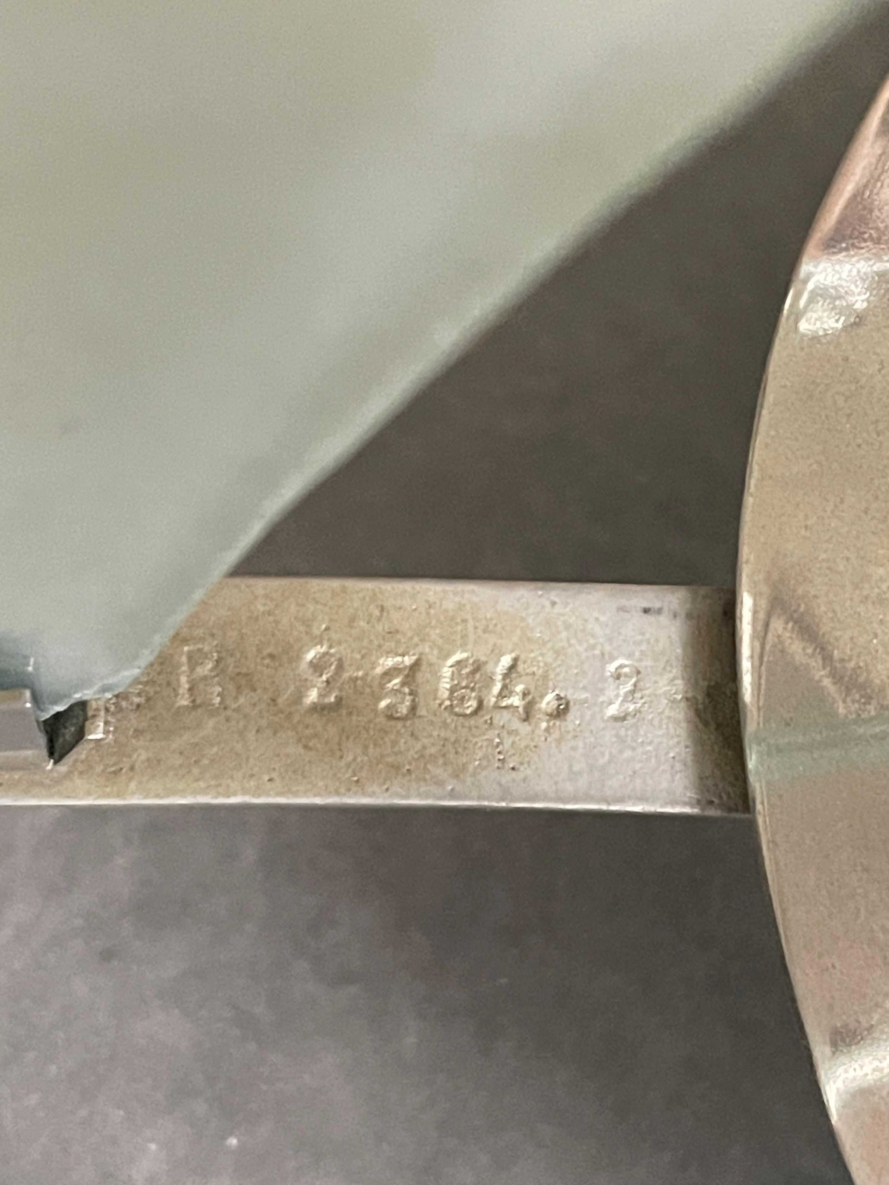 Art Déco ceiling lamp by Atelier Petitot . France 1920s. Signed and numbered. (Metall) im Angebot