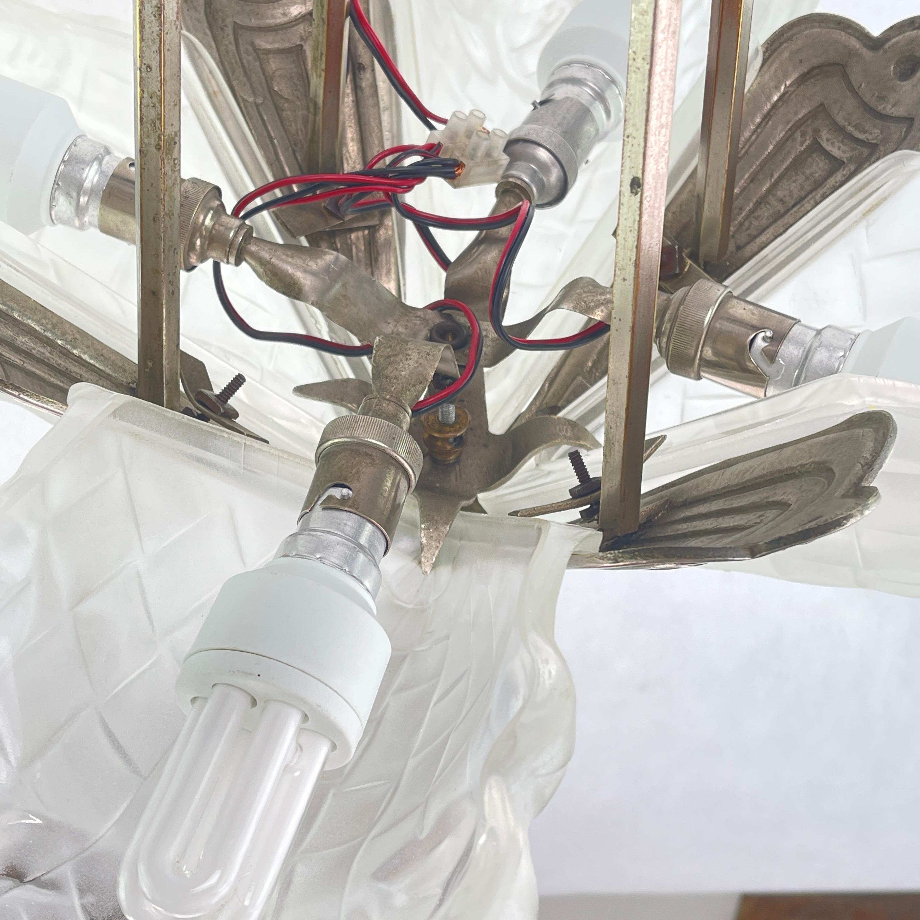 Lampada da soffitto Art Déco di Degue, anni '20 in vendita 1
