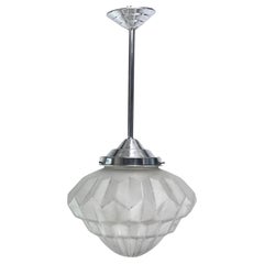 Art Deco ceiling lamp by Dégue, 1930s