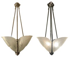 Art Deco ceiling lamp Degué France arround 1930 220V