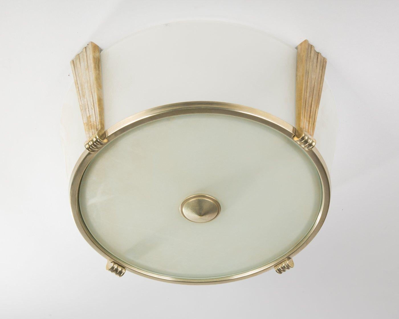 French Art Déco ceiling lamp designed by 