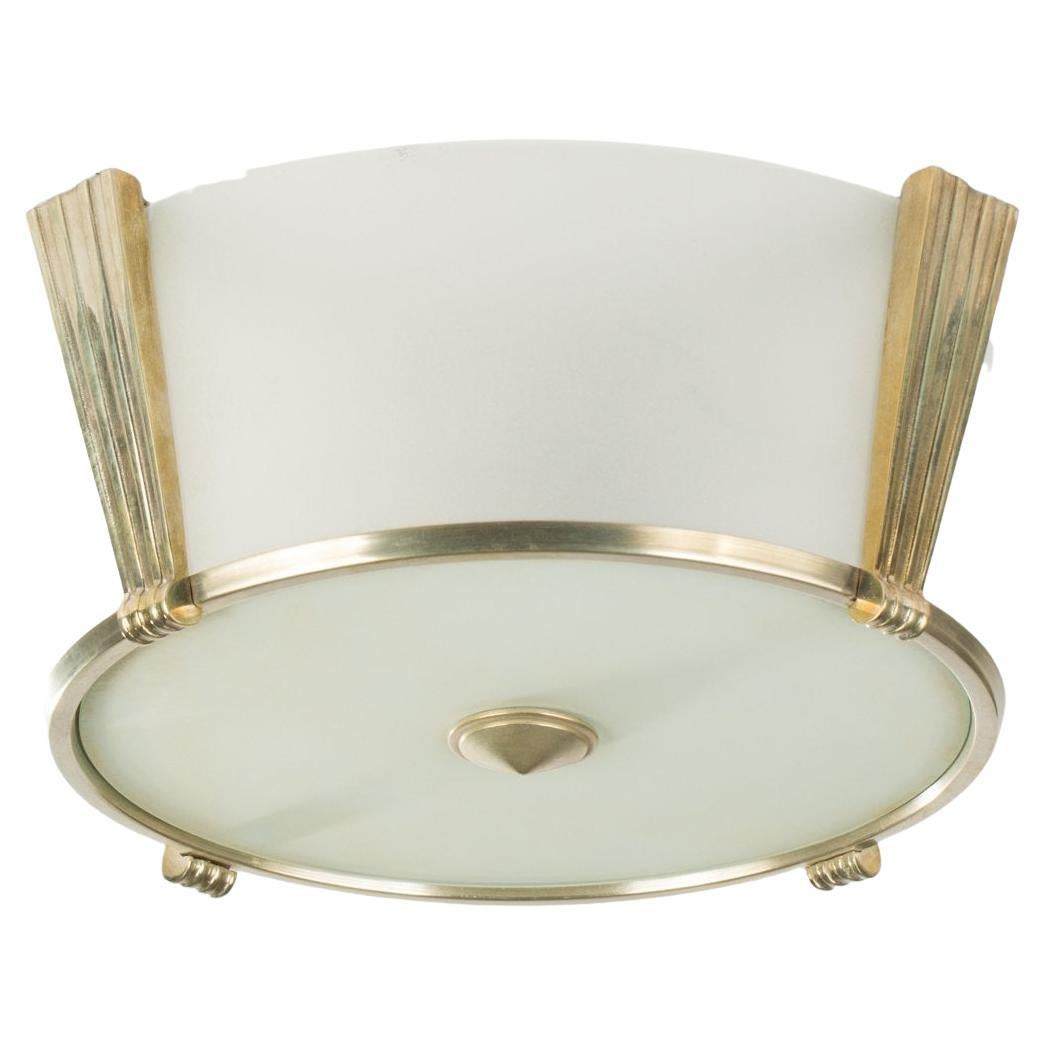 Art Déco ceiling lamp designed by "Charles Milde et Cie", France 1920s. For Sale