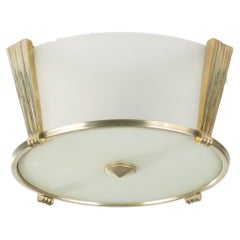Art Déco ceiling lamp designed by "Charles Milde et Cie", France 1920s.
