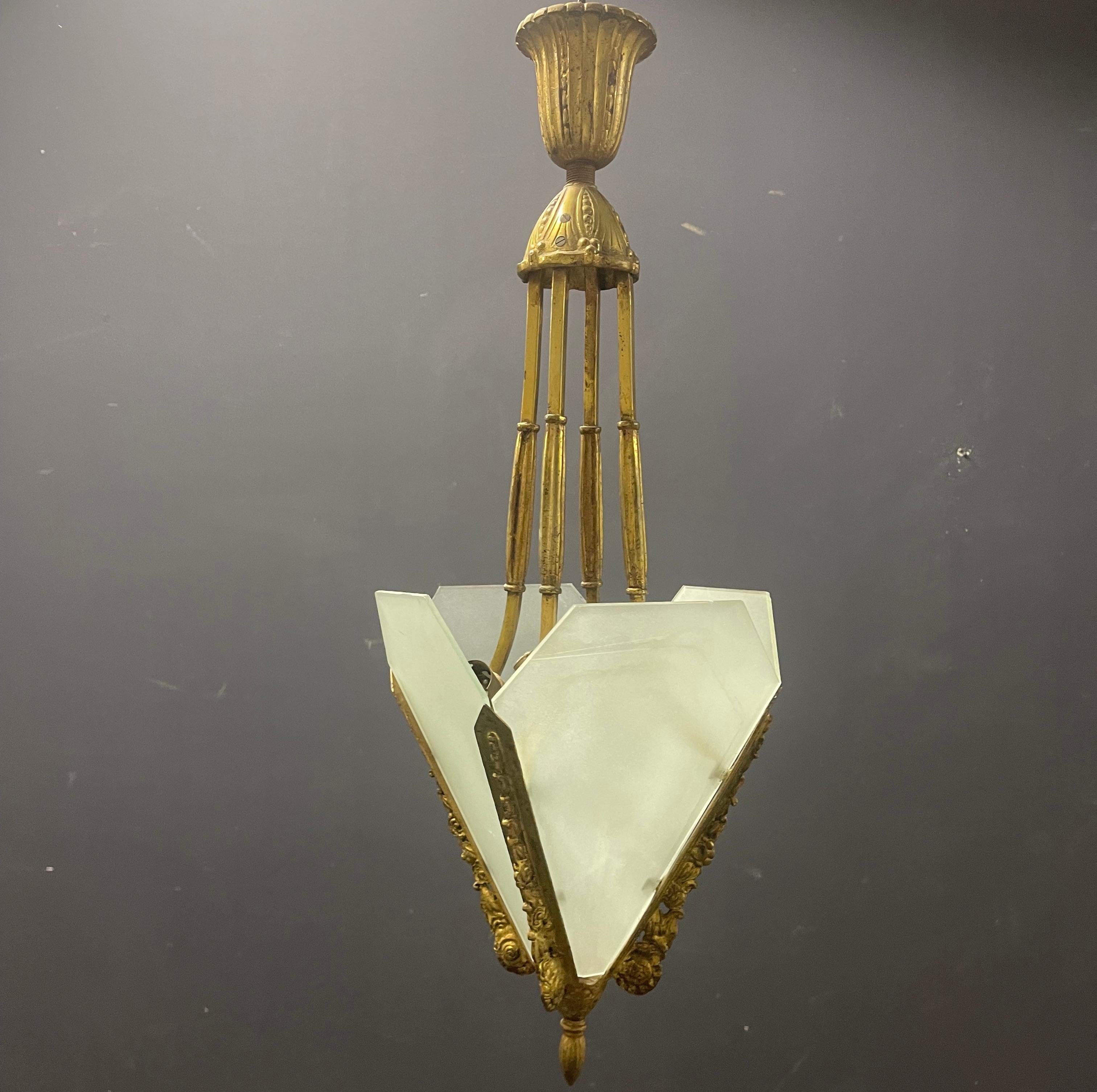 Mid-20th Century Art Deco Ceiling Lamp For Sale