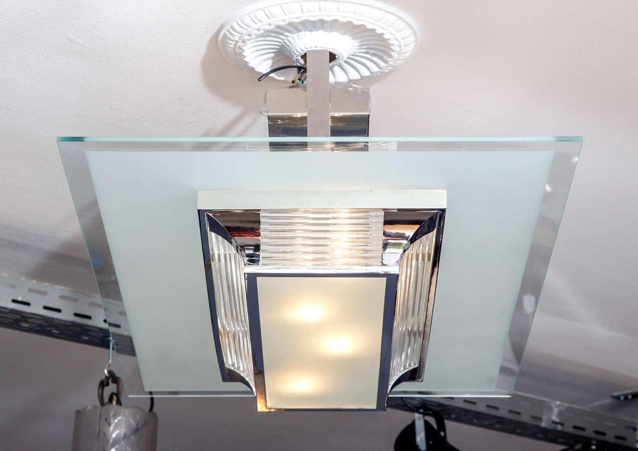 Contemporary Art Deco Style Ceiling Lamp For Sale