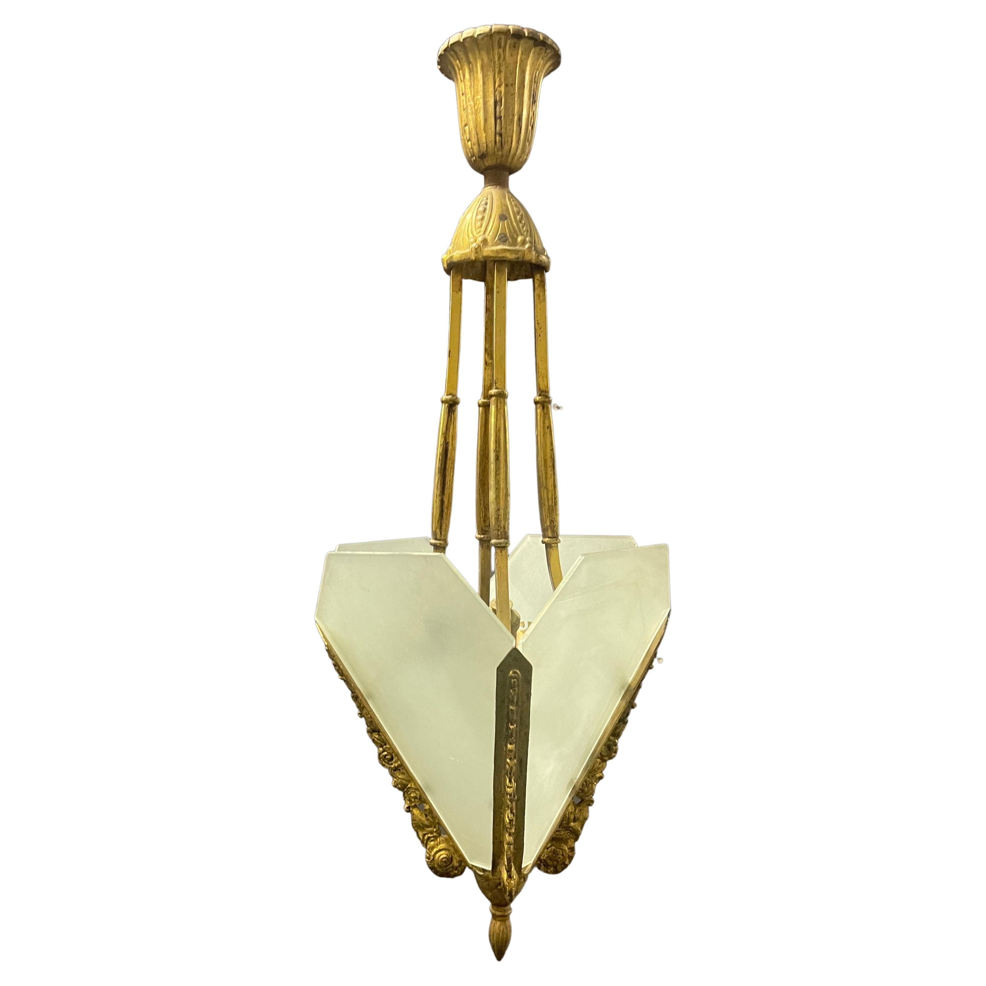 Art Deco Ceiling Lamp For Sale