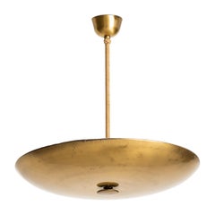 Art Deco Ceiling Lamp in Brass Produced in Sweden