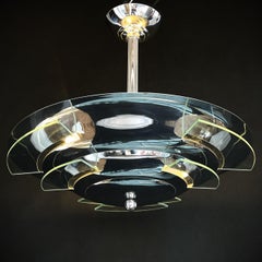 Art-Deco-Deckenleuchte, Maschinenzeitalter, 1920er Jahre