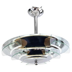 Art Deco Ceiling Lamp, Machine Age, 1920s