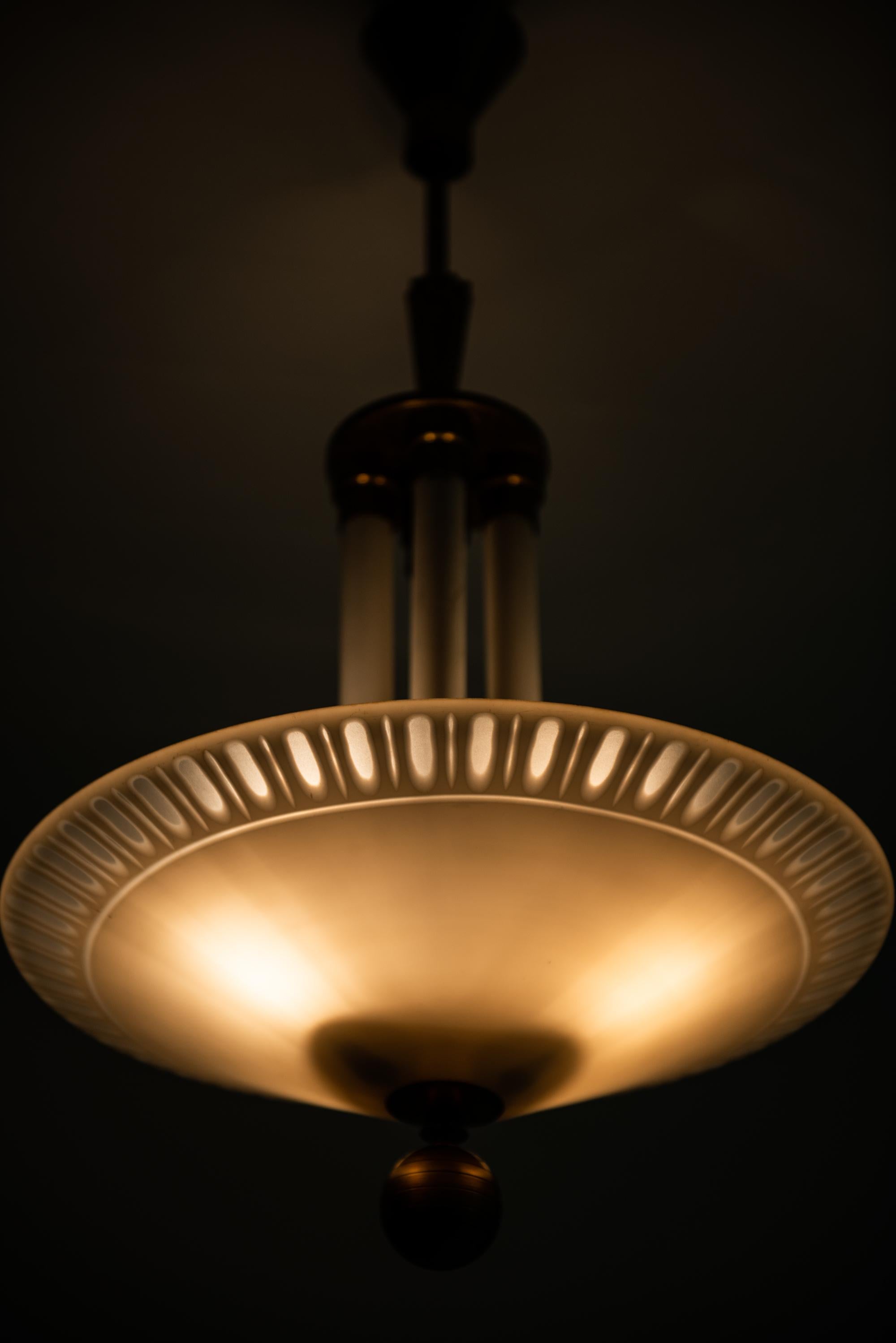 Art Deco Ceiling Lamp Produced in Sweden For Sale 1