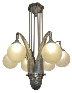 Art Deco Ceiling Lamp “Simonet Frères”