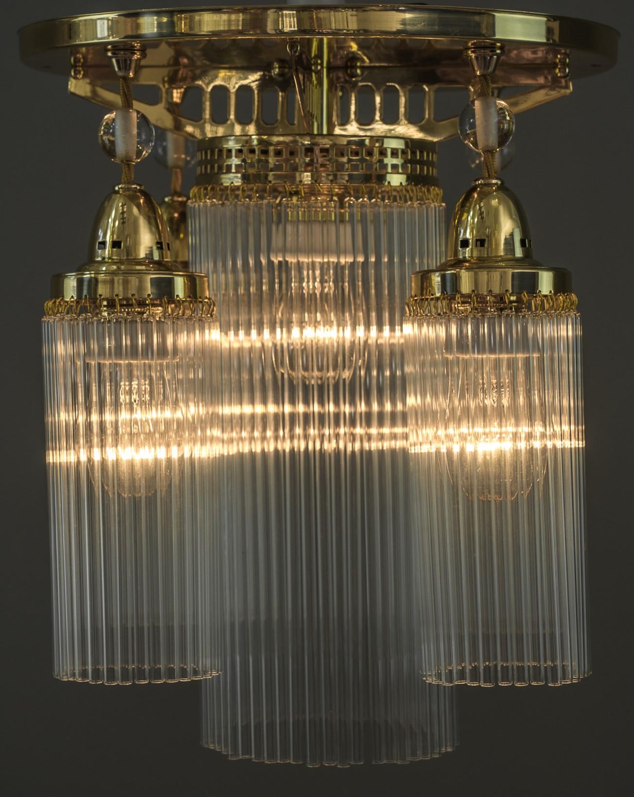 Art Deco Ceiling Lamp Vienna Around 1920s For Sale 3