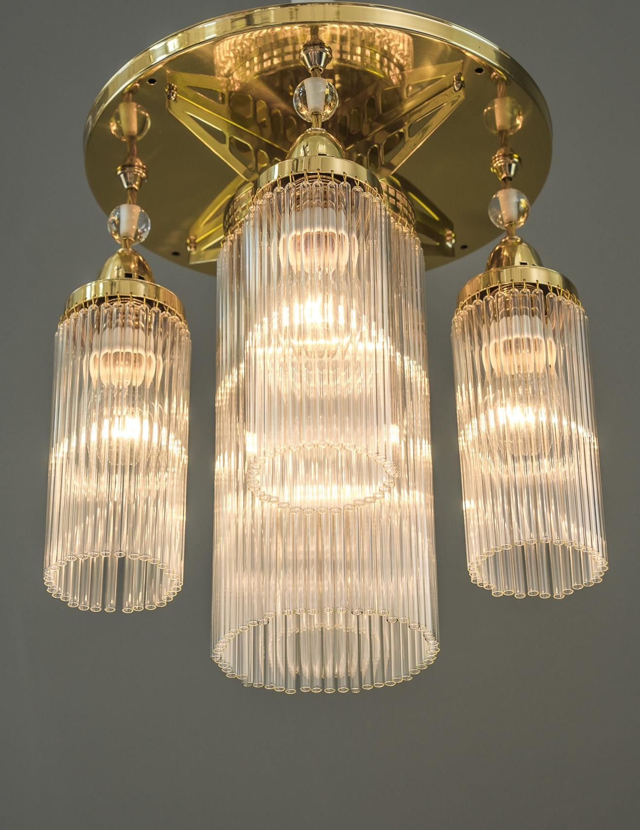 Art Deco Ceiling Lamp Vienna Around 1920s For Sale 9