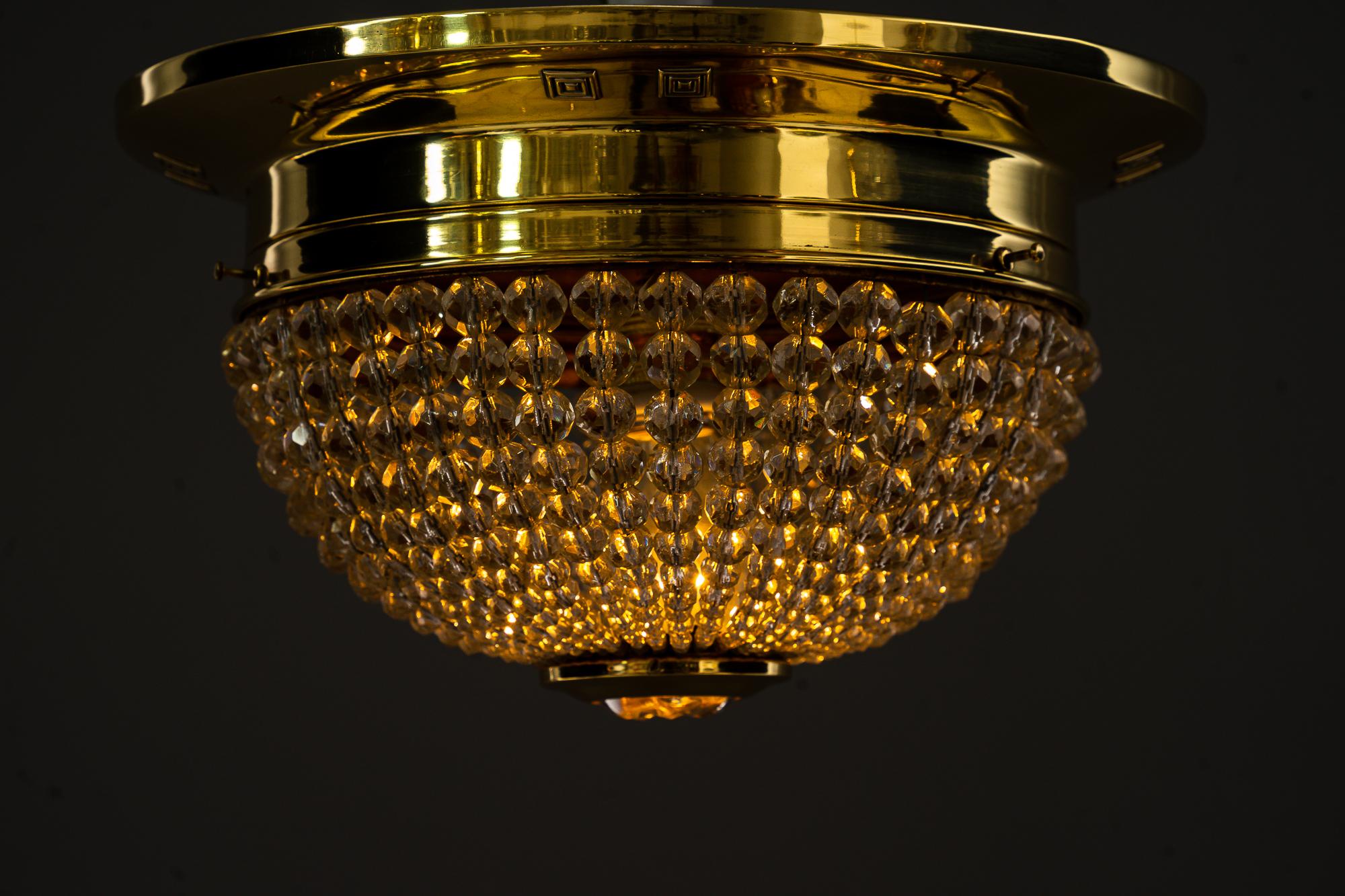 Lacquered Art Deco Ceiling Lamp Vienna Around 1920s For Sale