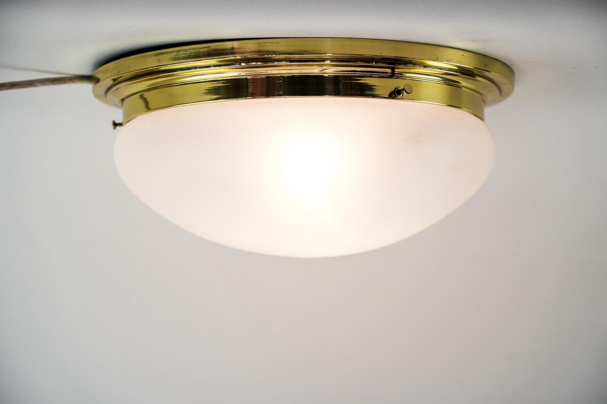 Art Deco Ceiling Lamp Vienna Around 1920s In Good Condition For Sale In Wien, AT