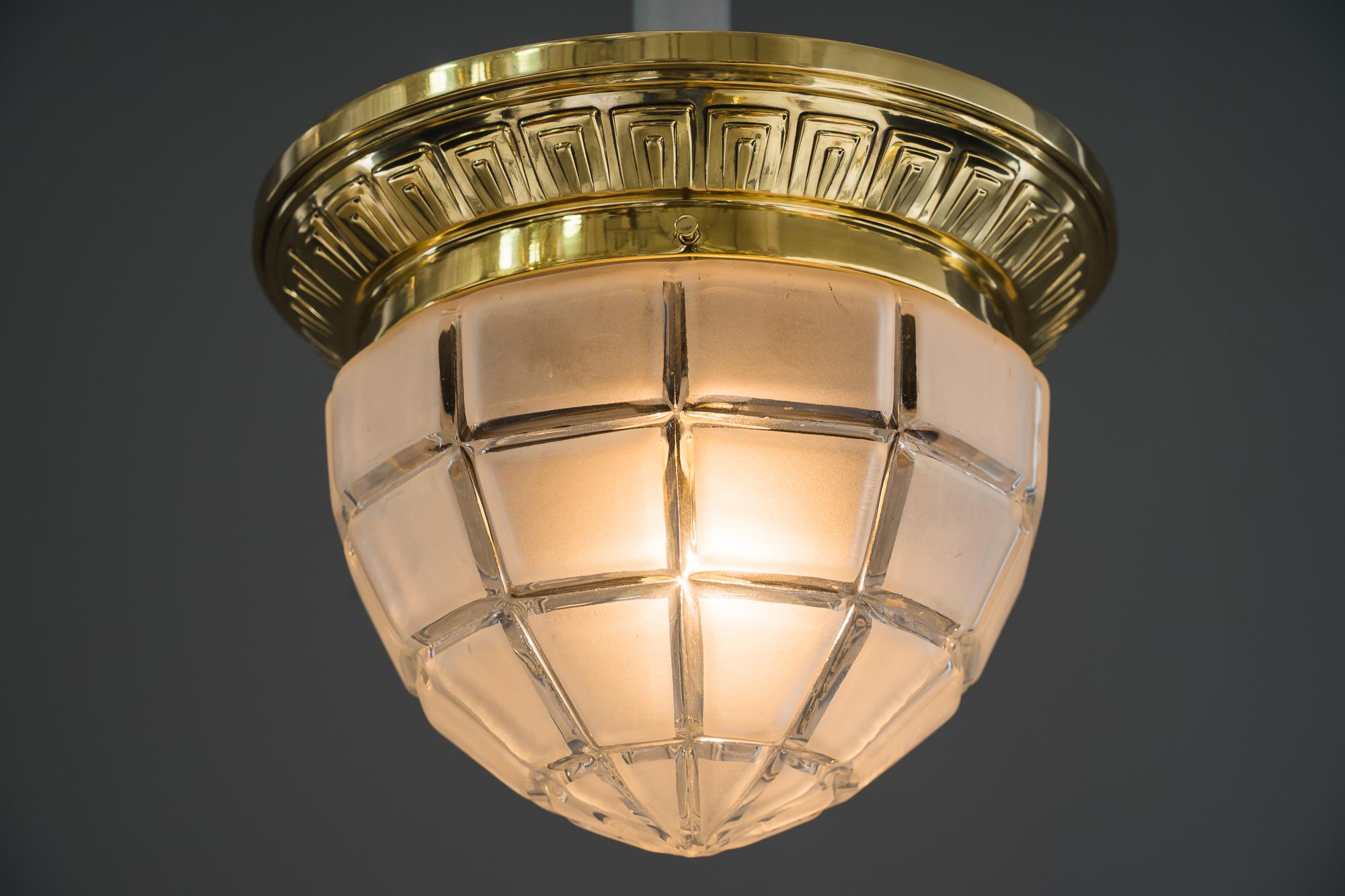 Art Deco Ceiling Lamp Vienna around 1920s In Good Condition For Sale In Wien, AT