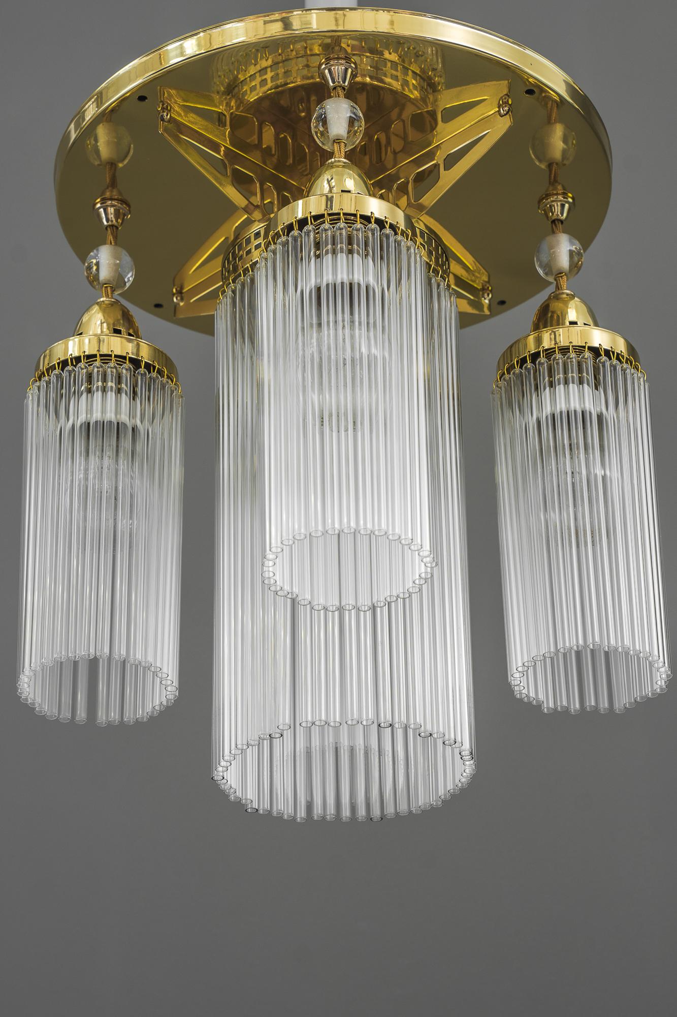 Art Deco Ceiling Lamp Vienna Around 1920s In Good Condition For Sale In Wien, AT