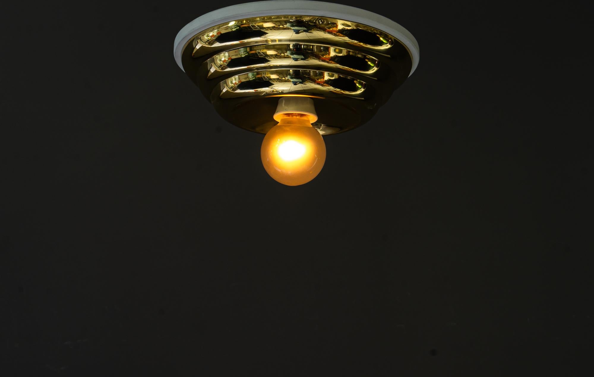 Early 20th Century Art deco ceiling lamp vienna around 1920s For Sale
