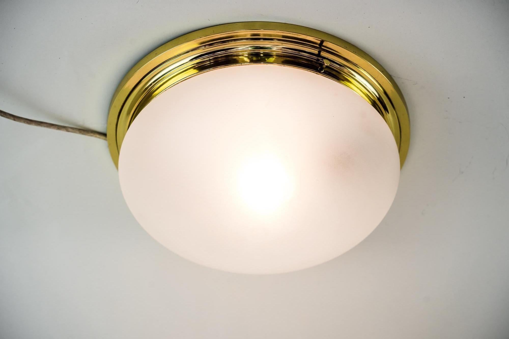 Art Deco Ceiling Lamp Vienna Around 1920s For Sale 2